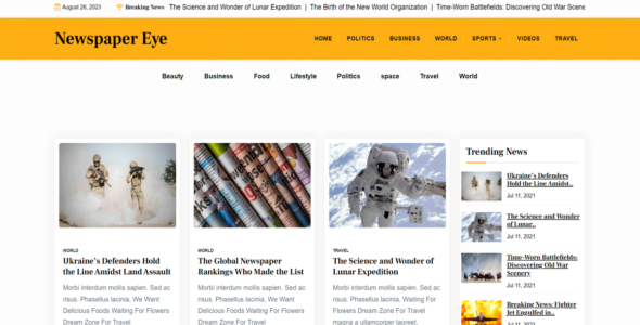 Newspaper Eye (WordPress)