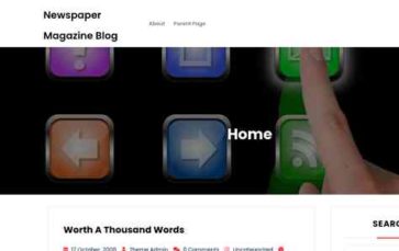 Newspaper Magazine Blog (screenshot desktop)