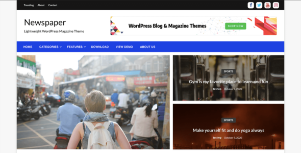 Newspaper Story (WordPress)