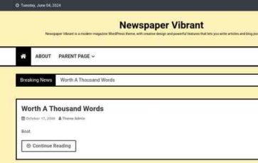 Newspaper Vibrant (screenshot desktop)