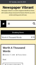 Newspaper Vibrant (screenshot mobile)