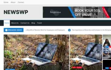 NewsWP (WalkerWP) (screenshot desktop)