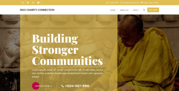 NGO Charity Connection (WordPress)