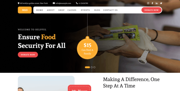 NGO Disaster Relief (WordPress)