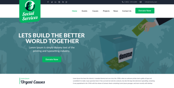 NGO Social Services (WordPress)