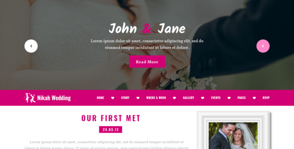 Nikah Wedding (WordPress)