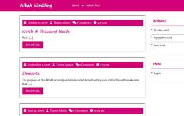 Nikah Wedding (screenshot desktop)