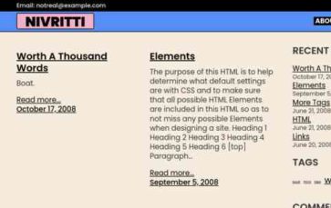 Nivritti (screenshot desktop)