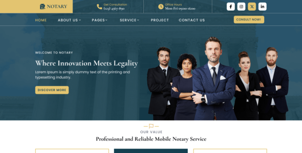 Notary Services (WordPress)
