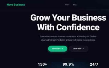 Nova Business (screenshot desktop)