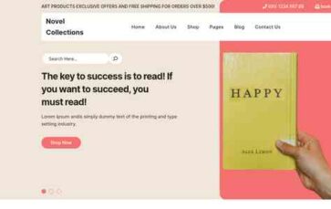 Novel Collections (screenshot desktop)