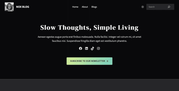 Nox Blog (WordPress)