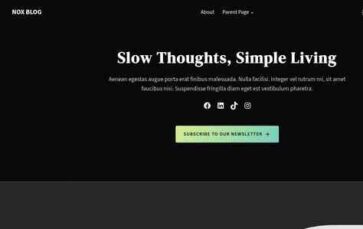 Nox Blog (screenshot desktop)