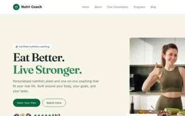 Nutri Coach (screenshot desktop)