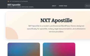 NXT Apostille (screenshot desktop)