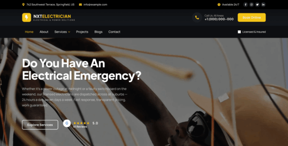 NXT Electrician (WordPress)
