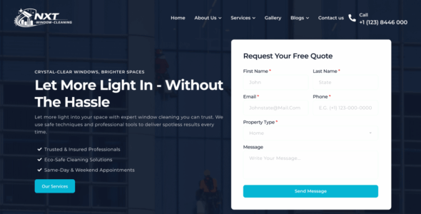 NXT Window Cleaning (WordPress)