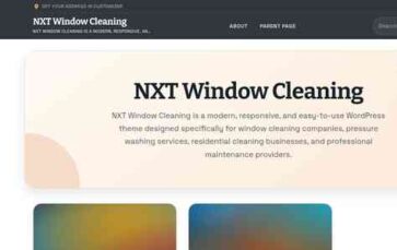 NXT Window Cleaning (screenshot desktop)