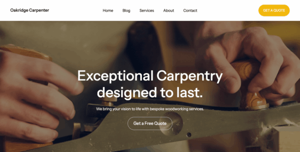 Oakridge Carpenter And Joinery (WordPress)