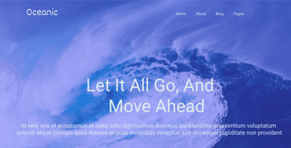Ocean Blues (WordPress)