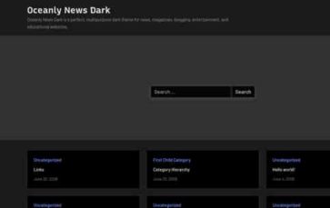 Oceanly News Dark (screenshot desktop)