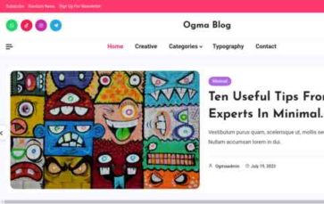 Ogma Blog (screenshot desktop)