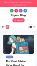 Ogma Blog (screenshot mobile)