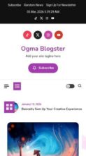 Ogma Blogster (screenshot mobile)