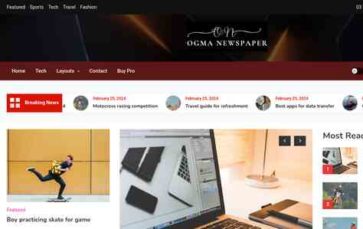 Ogma Newspaper (screenshot desktop)