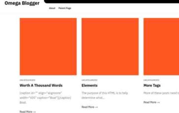 Omega Blogger (screenshot desktop)