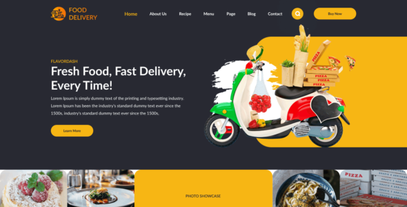 Omega Food Delivery (WordPress)