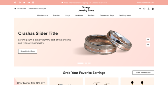 Omega Jewelry Store (WordPress)