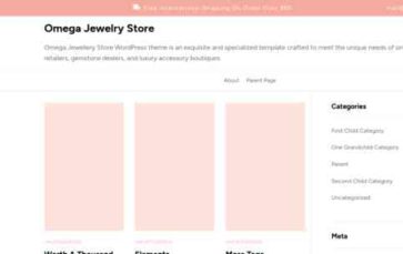 Omega Jewelry Store (screenshot desktop)