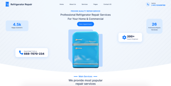 Omega Refrigeration (WordPress)