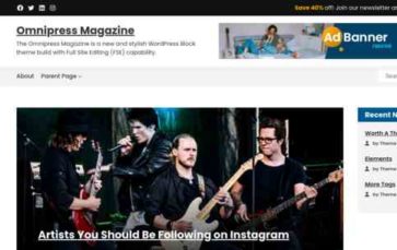 Omnipress Magazine (screenshot desktop)