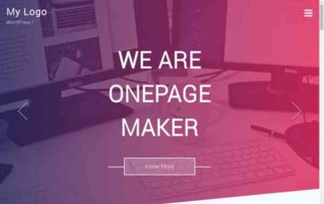 One Page Agency (screenshot desktop)