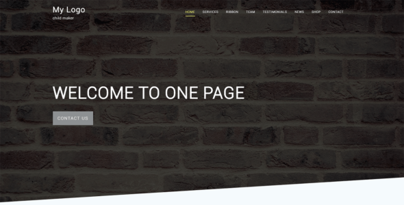 One Page C (WordPress)