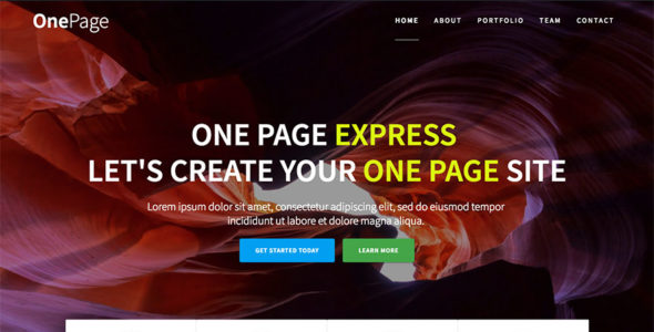 One Page Express (WordPress)