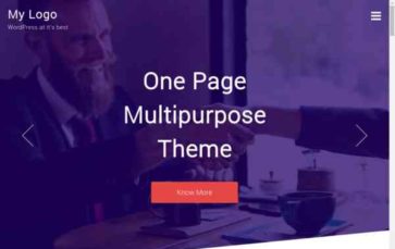 One Page Multipurpose (screenshot desktop)