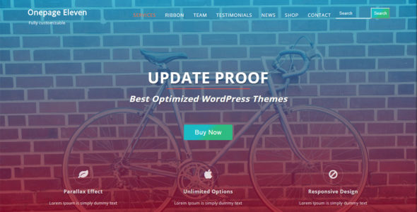 Onepage Eleven (WordPress)