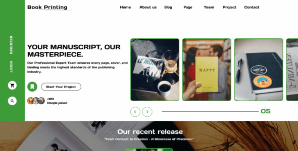 Online Book Printing (WordPress)