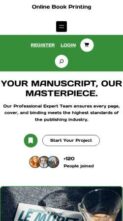 Online Book Printing (screenshot mobile)