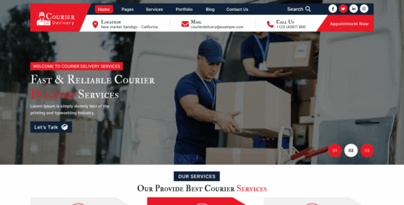 Online Courier Services (WordPress)