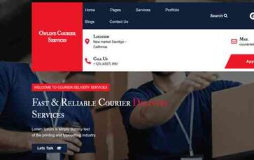 Online Courier Services (screenshot desktop)