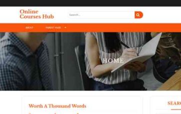 Online Courses Hub (screenshot desktop)