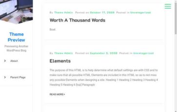 Online CV Resume (screenshot desktop)