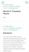 Online CV Resume (screenshot mobile)