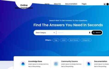Online Documentation (screenshot desktop)