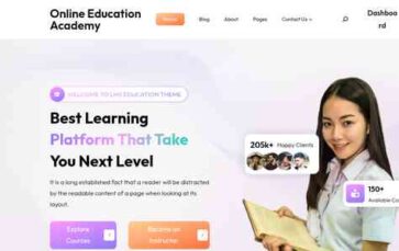 Online Education Academy (screenshot desktop)