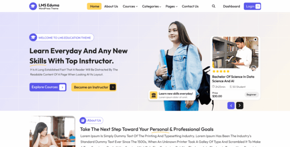 Online Education LMS (WordPress)